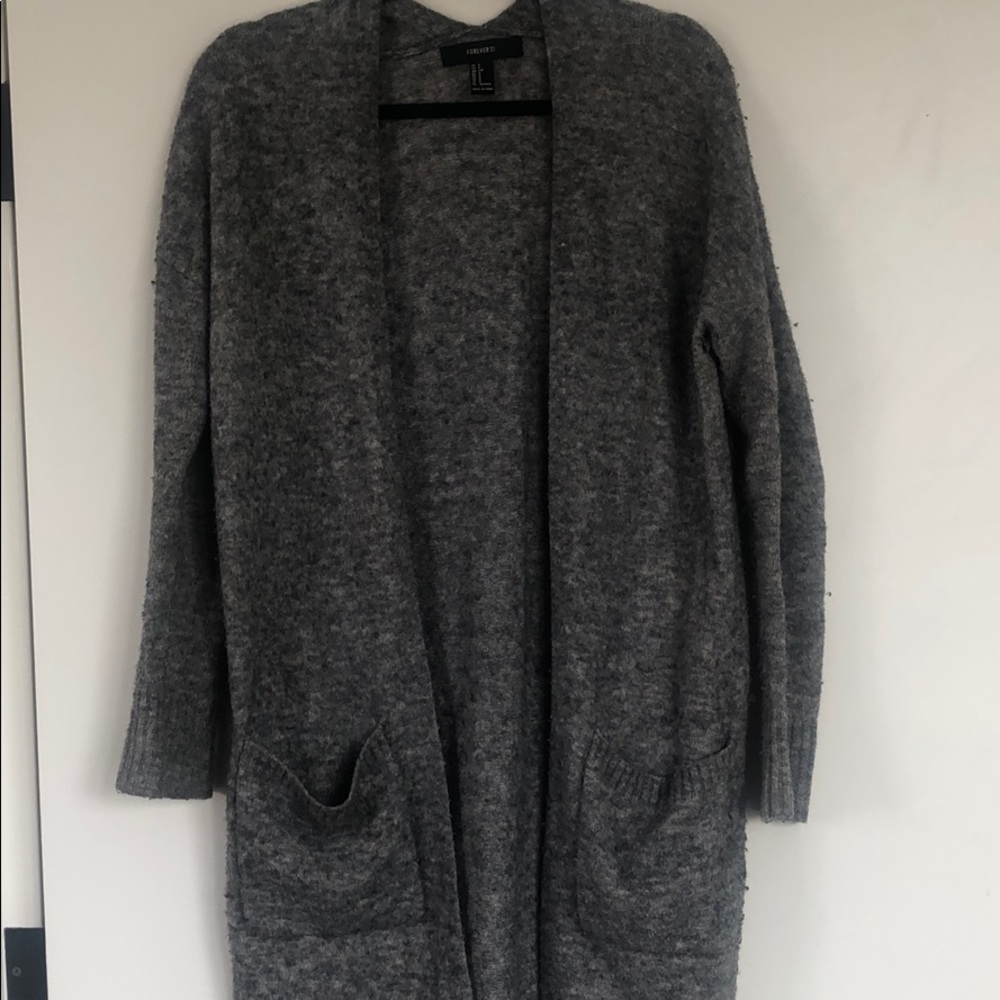 Heather grey forever 21 duster